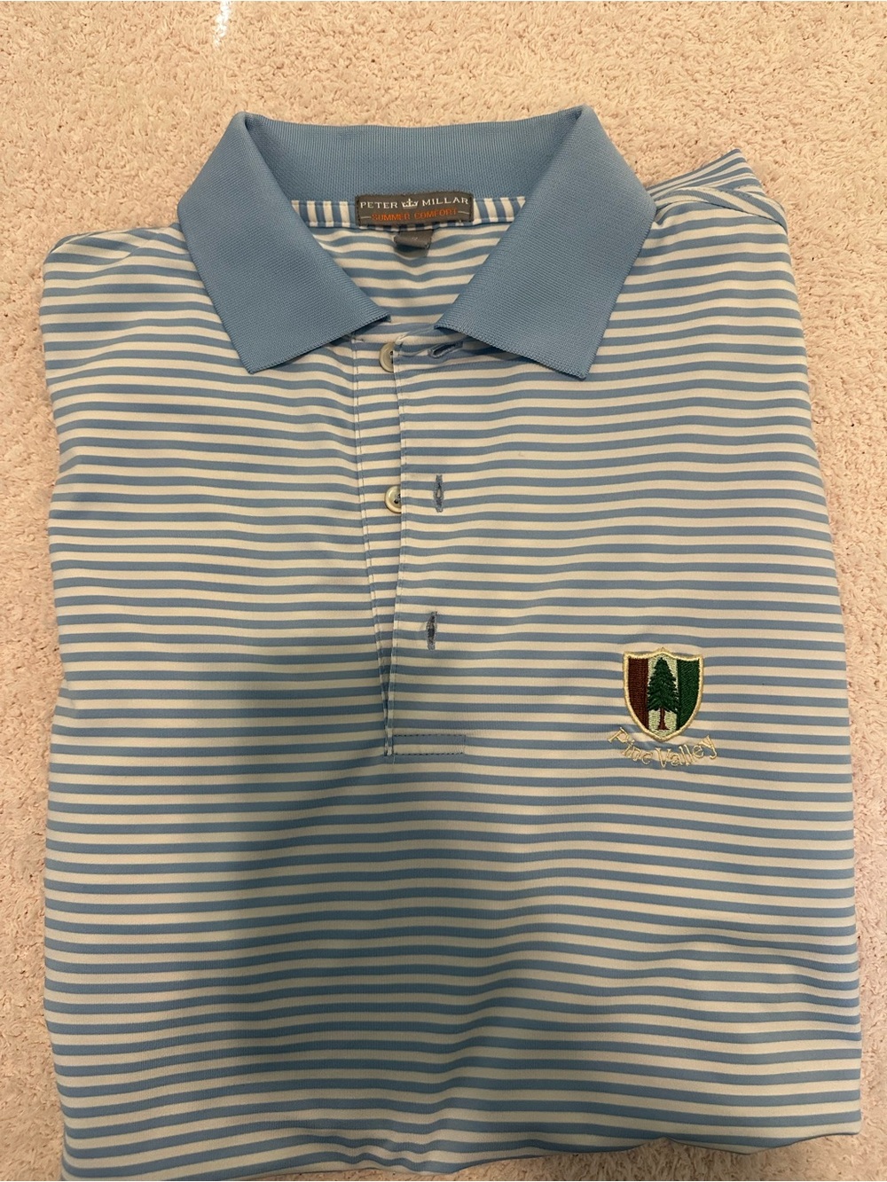 Peter Millar Pine Valley Sky Polo